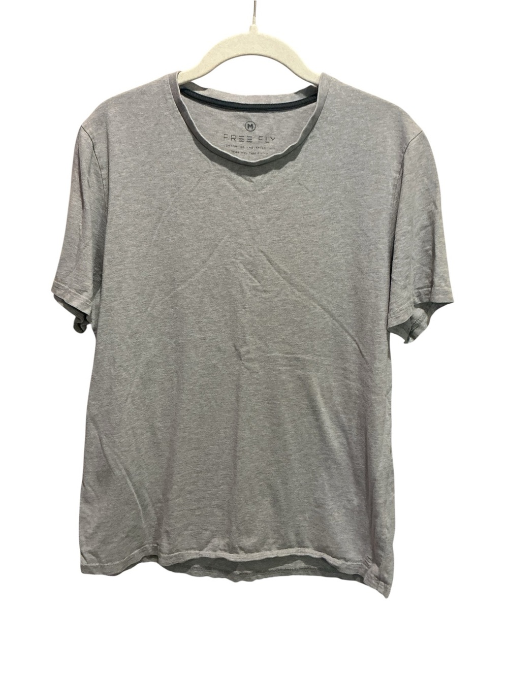 Free Fly Apparel Men’s Crewneck Grey T Shirt